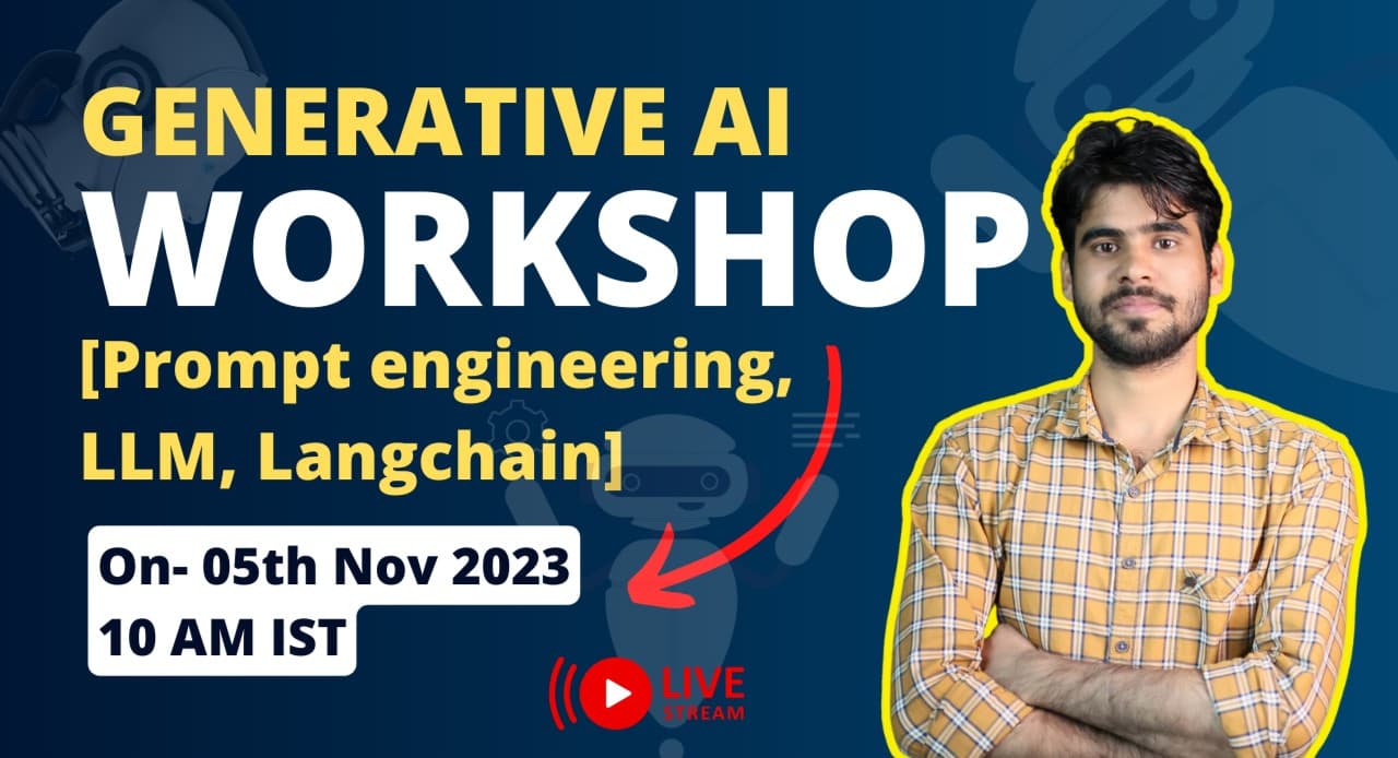 WEBNARS Generative AI Workshop [ Prompt engineering , LLM, Langchain ]